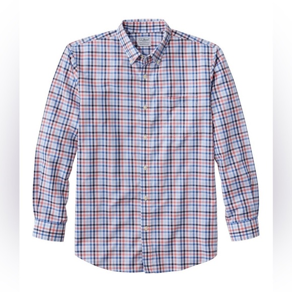 Boys  Wrinkle-Free Kennebunk Sport Shirt, Traditional Fit Check - Picture 1 of 5